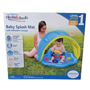 Swimschool Baby Splash Mat With Inflatable Canopy & Play Rings